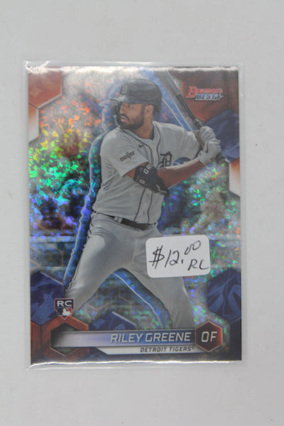 Riley Greene 2023 Bowman's Best Mini Diamond Refractor Rookie Card #221/299