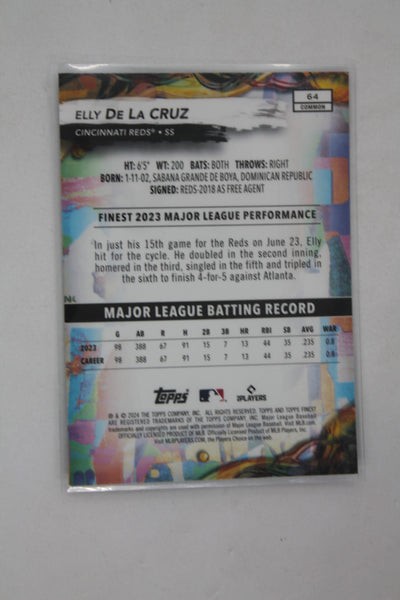 Elly De La Cruz 2024 Topps Finest Rookie Card