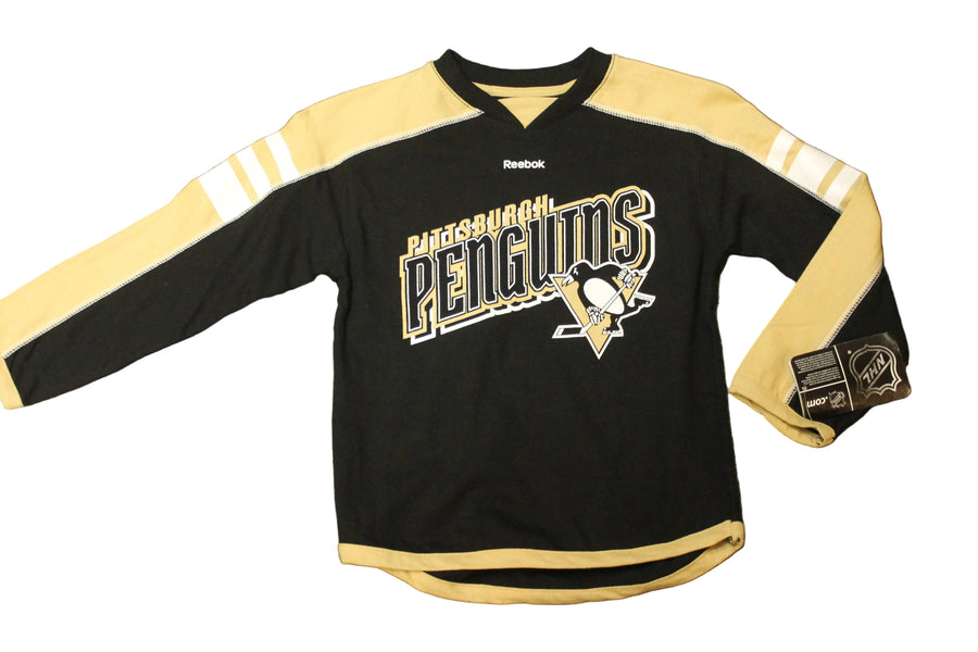 NHL Pittsburgh Penguins Kids Reebok Long Sleeve Tee - Size 5/6