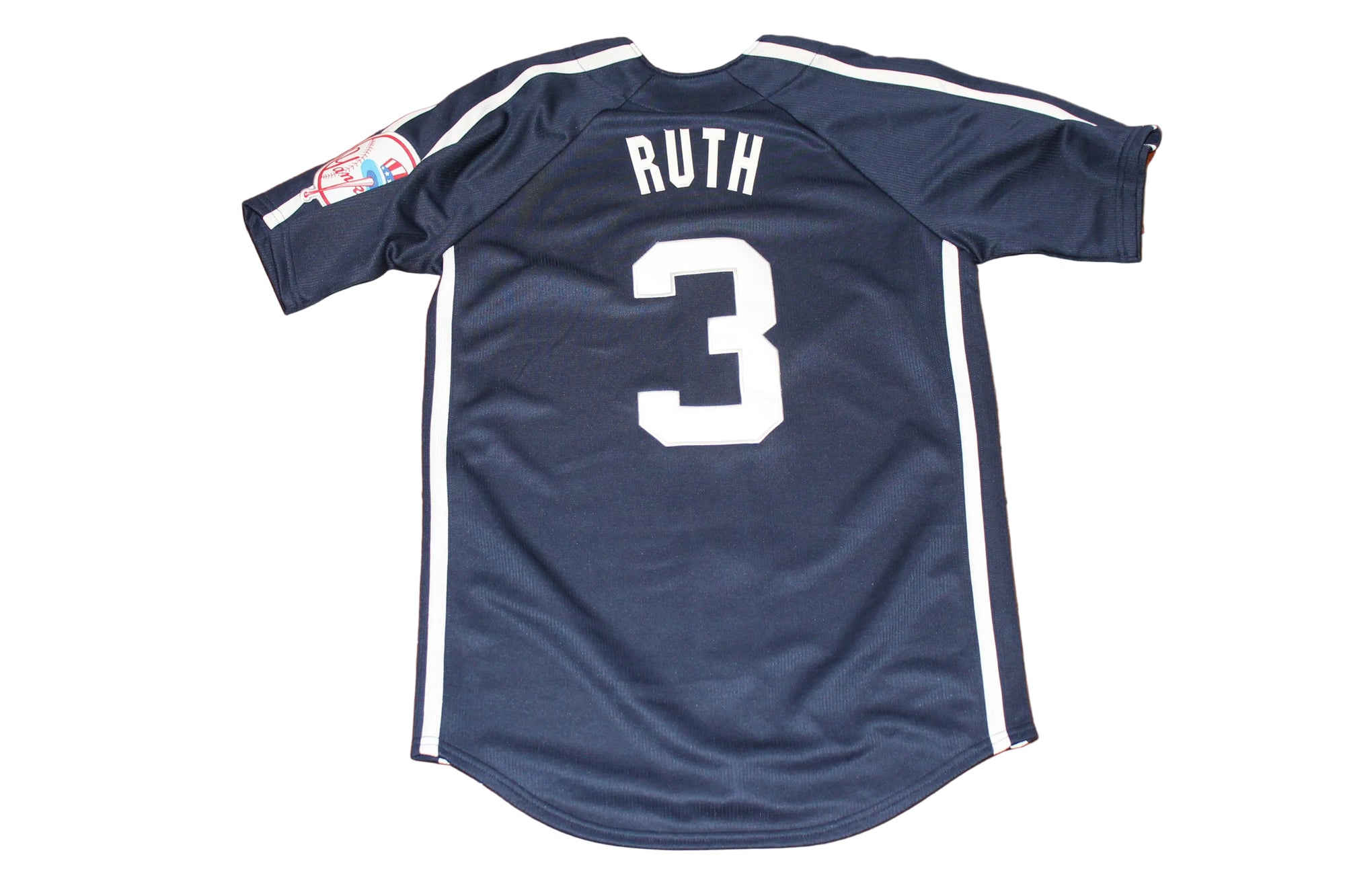 MLB New York Yankees Babe Ruth #3 Majestic Cooperstown Cool Base Men's Jersey - Small