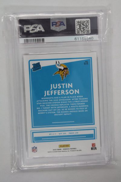 Justin Jefferson 2020 Panini Donruss - [Base] #313 Rookie Card -  [PSA 9]