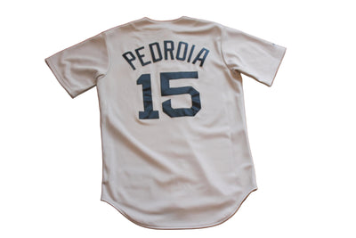 MLB Dustin Pedroia #15 Boston Red Sox Men's Majestic Baseball Jersey - Small