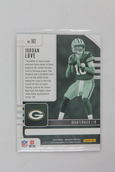 Jordan Love Panini Absolute Rookie Card