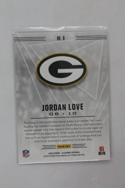 Jordan Love Panini Illusions Rookie Card