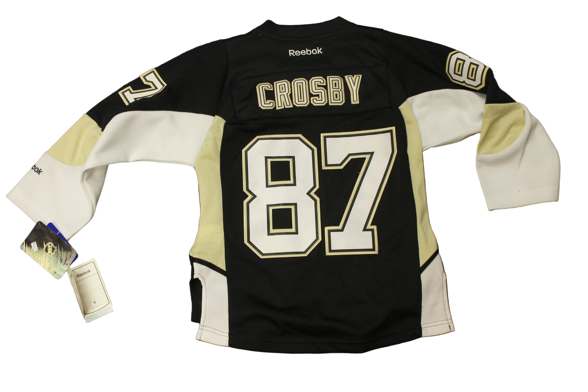 NHL Pittsburgh Penguins Reebok Youth S/M Crosby Premier Old Style Jersey