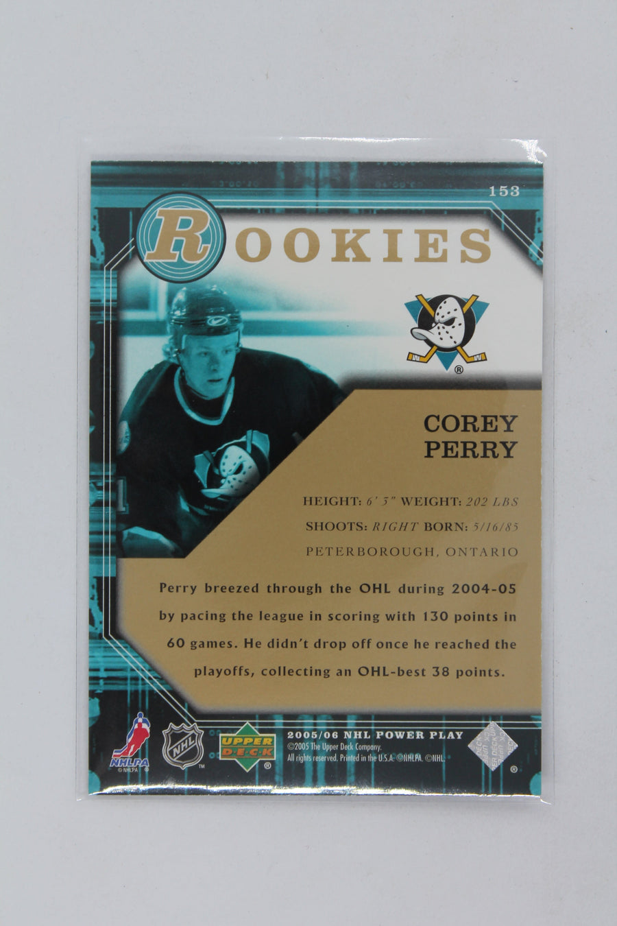 Corey Perry 2005-06 Upper Deck Power Play Rookie Card