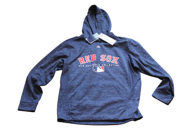 MLB Boston Red Sox Men's Therma Base Hoodie - Majestic Authentic Collection
