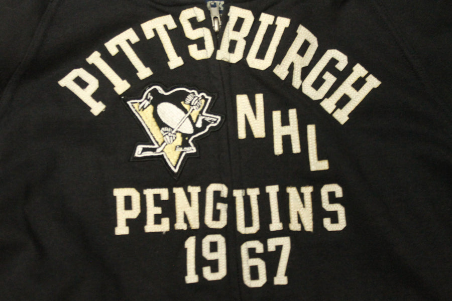 NHL Pittsburgh Penguins Old Time Hockey Youth Zip-Up Hoodie