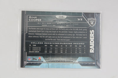 Amari Cooper 2015 Topps Chrome Rookie Card