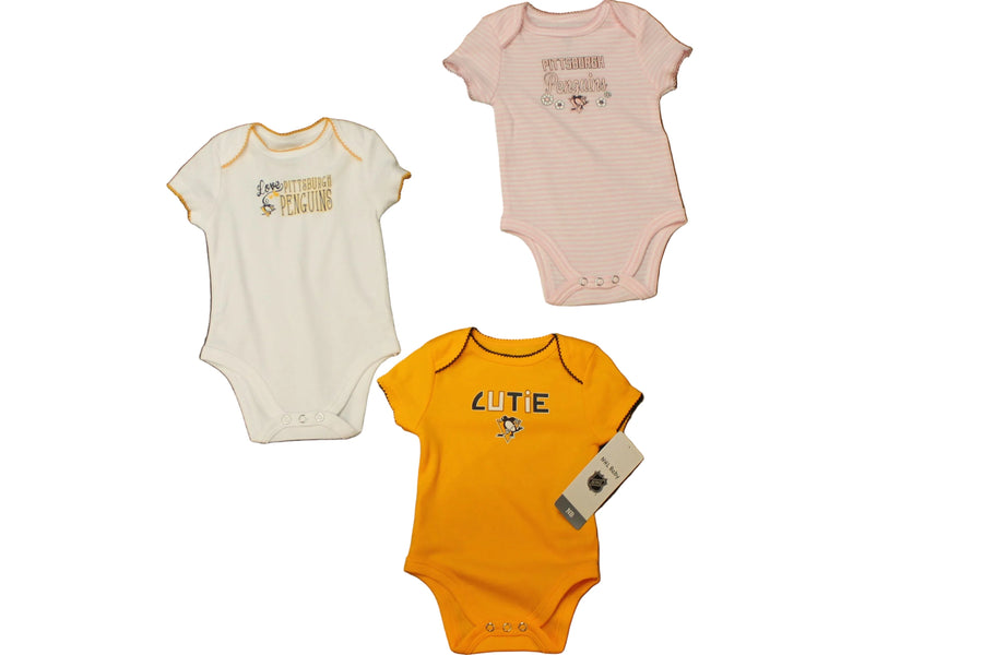 NHL Pittsburgh Penguins 3 piece Infant "Cutie" Creeper Set