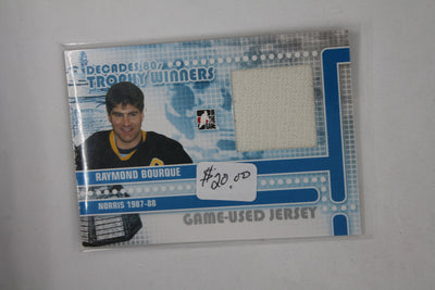 Ray Bourque 2010-11 In the Game Decades 1980s - Trophy Winners Game-Used Jersey Card