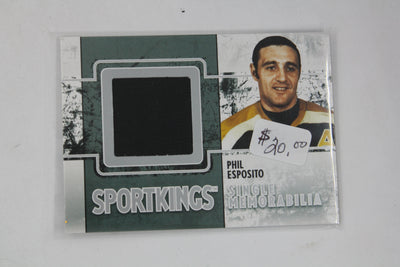 Phil Esposito 2009 Sportkings Series C - Single Memorabilia Jersey Card