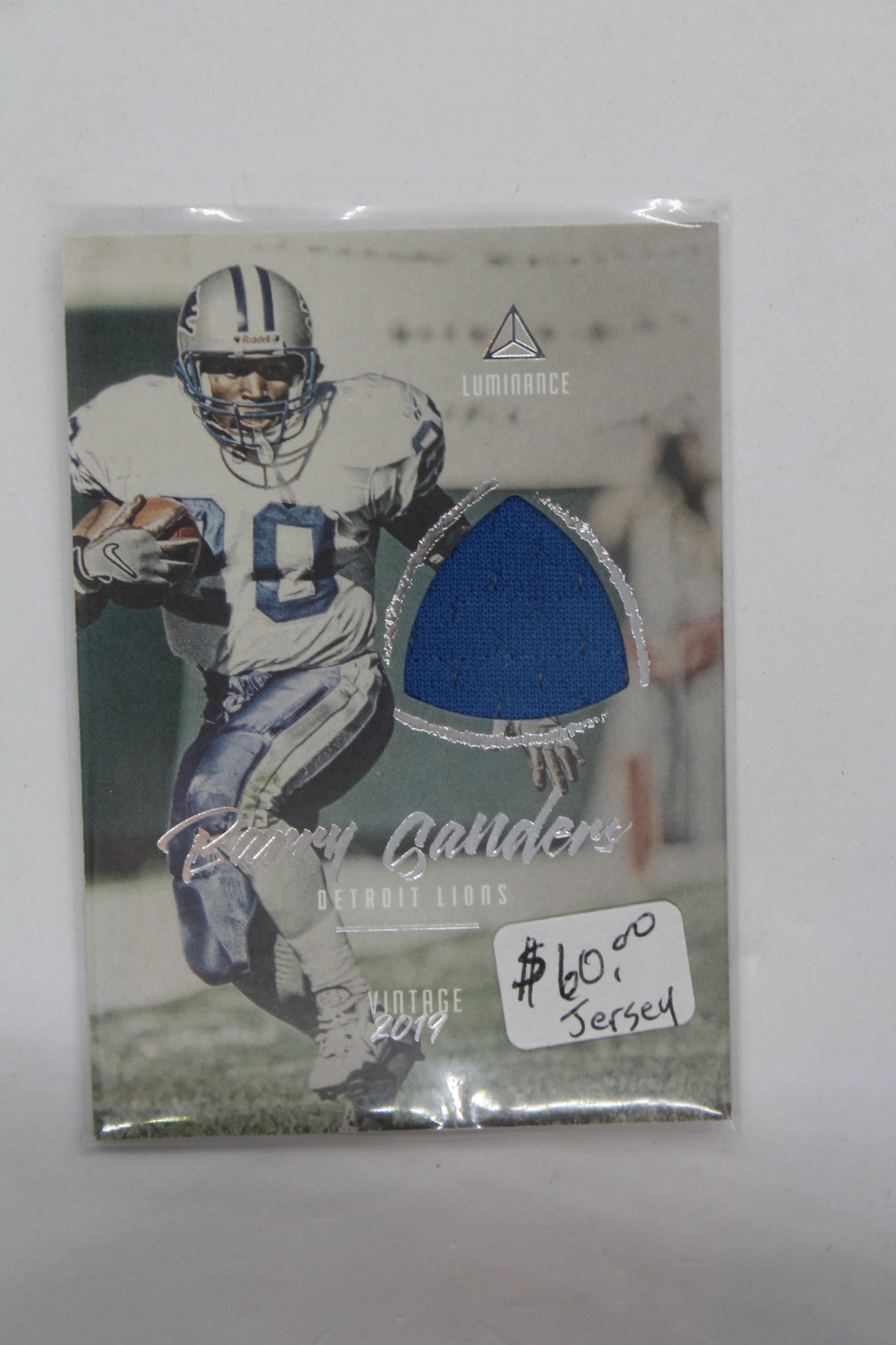 Barry Sanders 2019 Panini Luminance - Vintage Jersey Card