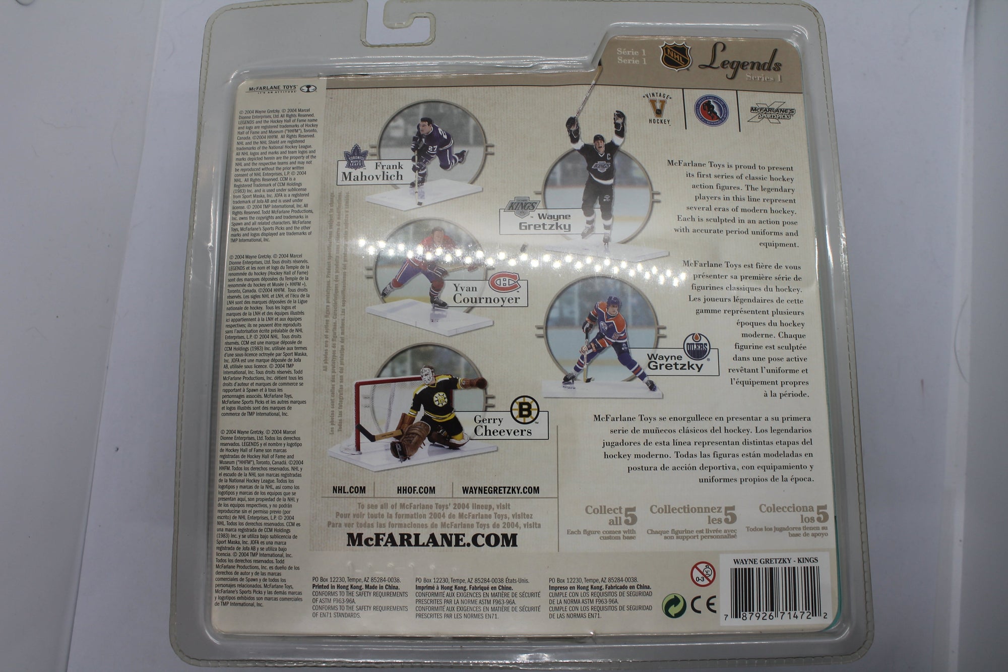 McFarlane NHL Legends Series 1 Wayne Gretzky Kings 6" Action Figure 2004