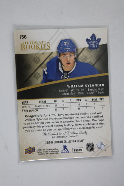 William Nylander 2016-17 Ultimate Collection - Ultimate Rookies Rookie Card #168/249