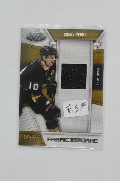 NHL Anaheim Ducks Corey Perry 2010-11 Certified - Fabric of the Game Jersey Card #122/250 (Copy)