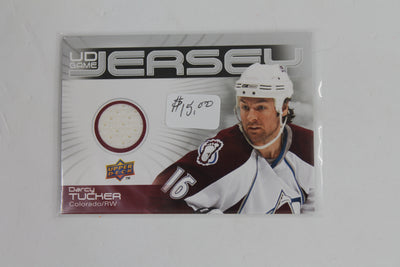 Darcy Tucker 2010-11 Upper Deck - UD Game Jersey Series 1 Jersey Card - Avs