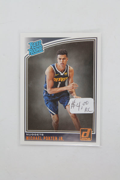 Michael Porter Jr. 2018-19 Panini Donruss Rated Rookies Rookie Card