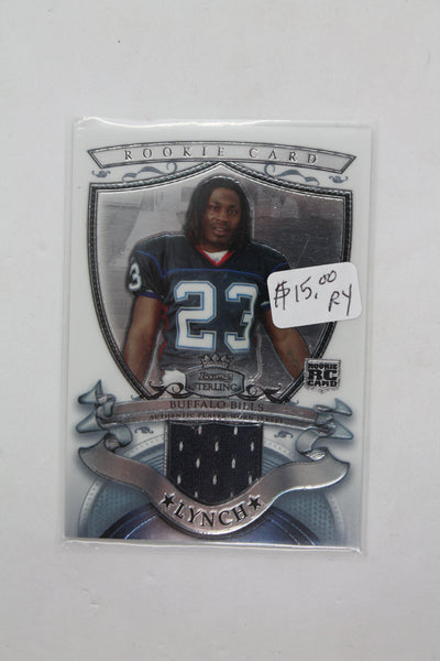 2007 Bowman Sterling - Rookie Relics #BSRR-ML Marshawn Lynch Rookie Year