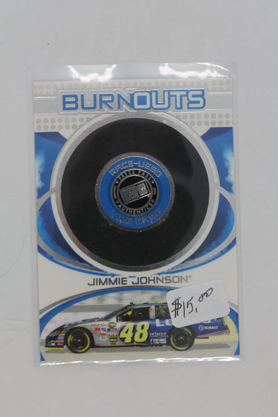 Jimmie Johnson 2006 Press Pass - Burnouts Race-Used Tire #HT 10  #0423/1,050