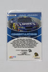 Jimmie Johnson 2006 Press Pass - Burnouts Race-Used Tire #HT 10  #0423/1,050