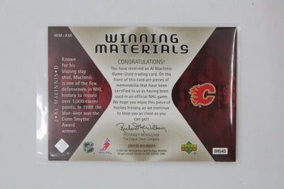 Al MacInnis 2007-08 SPx - Winning Materials #WM-AM Jersey Card