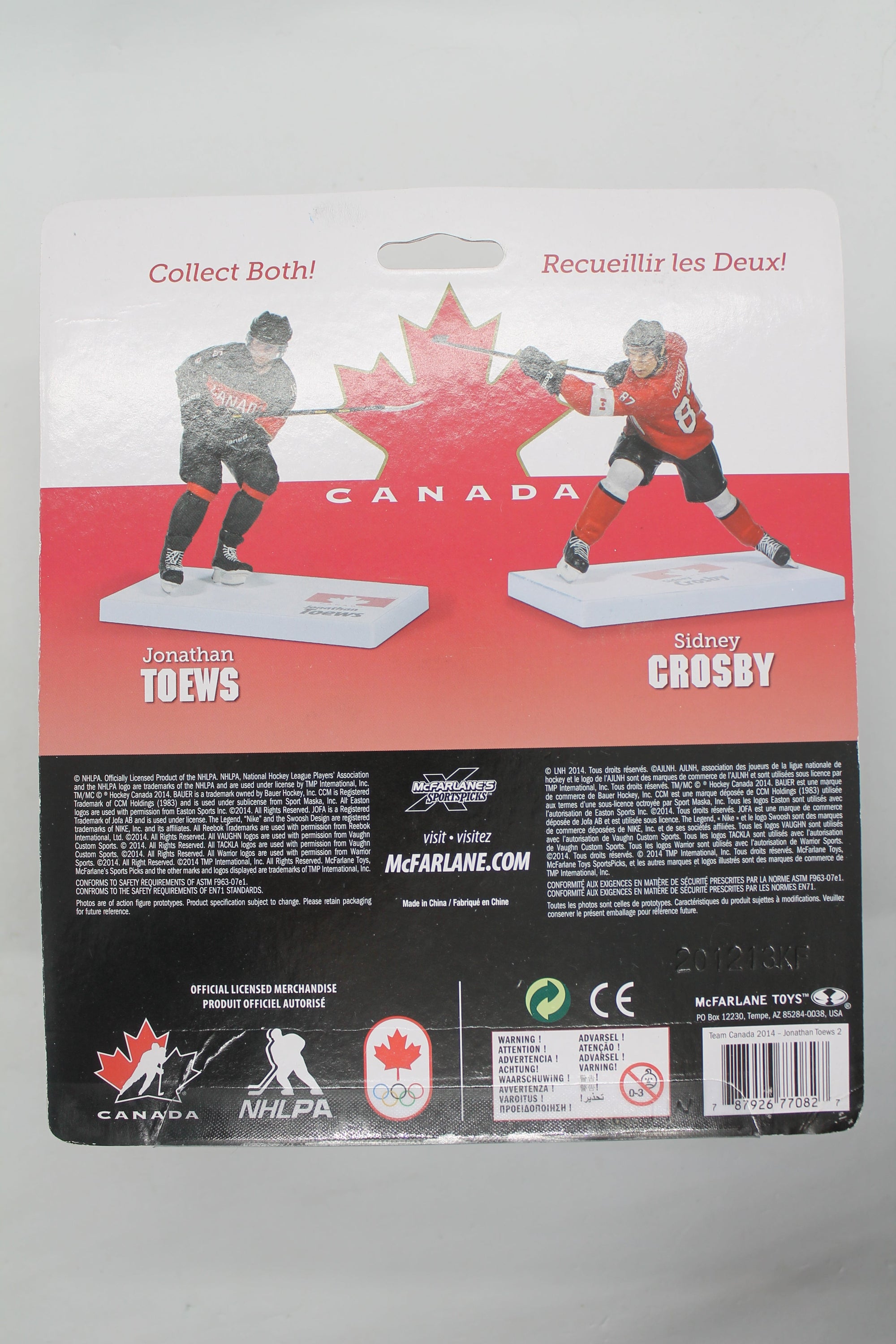 Jonathan Toews Team Canada 2014 McFarlane Variant Figure (White Jersey)