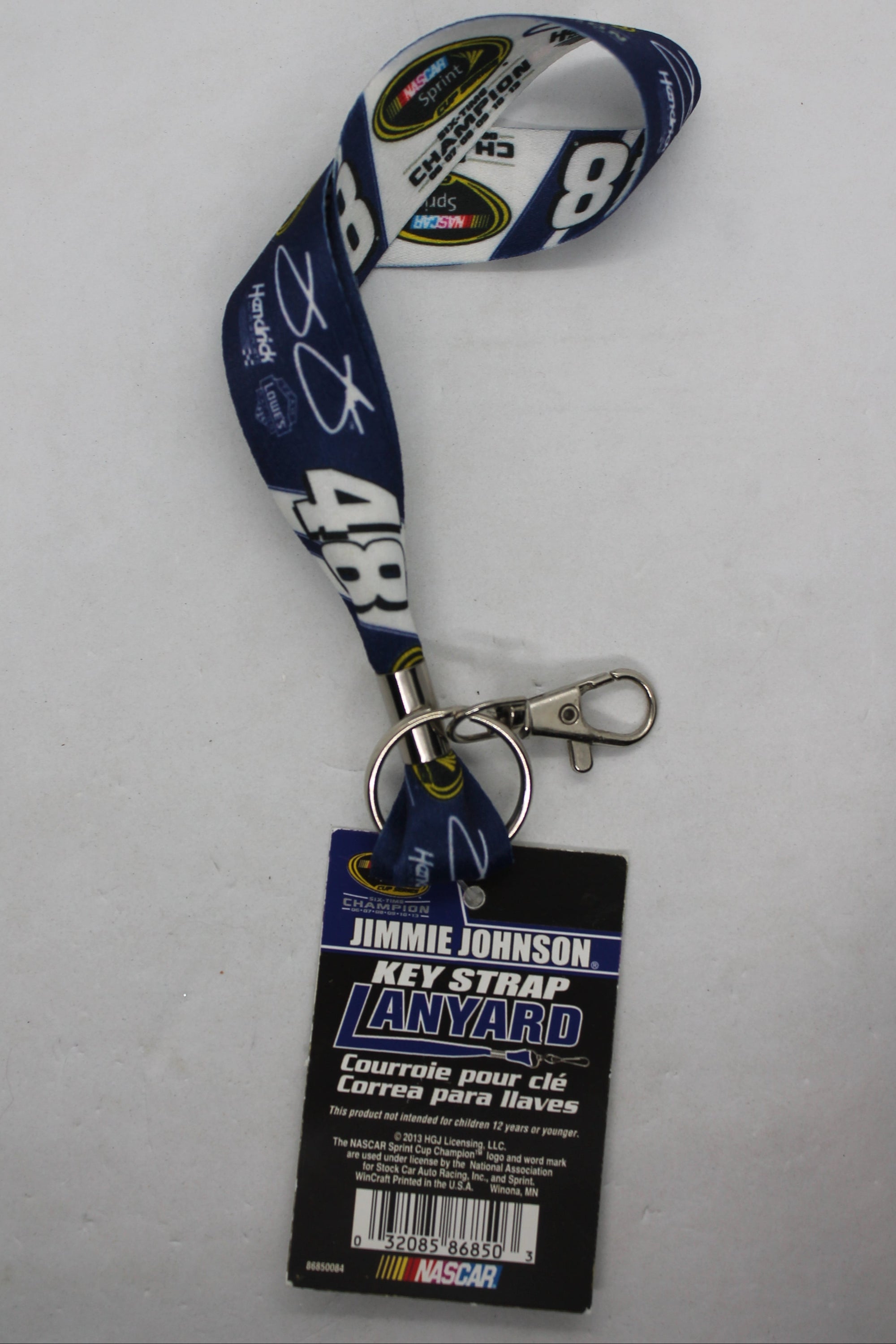 NASCAR Jimmie Johnson #48 Key Strap Lanyard - Six Time Champion