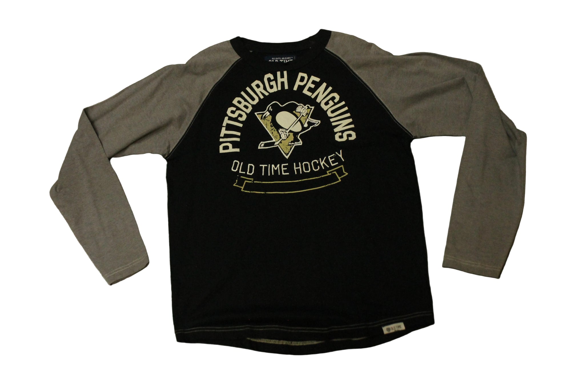 NHL Pittsburgh Penguins Old Time Hockey Youth Long Sleeve Tee - Youth XLarge