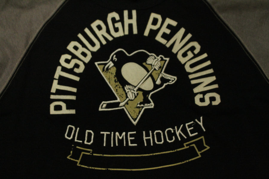 NHL Pittsburgh Penguins Old Time Hockey Youth Long Sleeve Tee - Youth XLarge