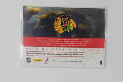 2011-12 Pinnacle Game Night Jersey Patrick Kane Chicago Blackhawks RARE RED Jersey Card