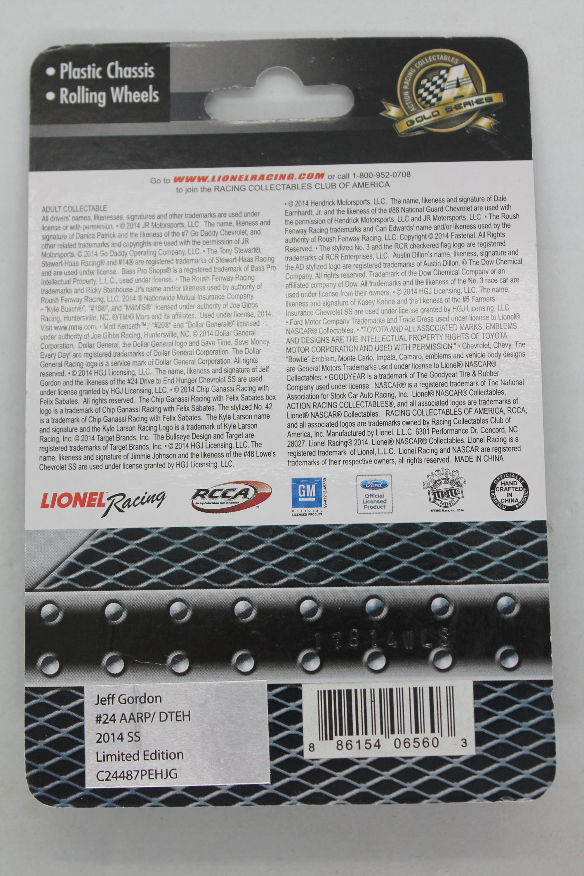 Jeff Gordon #24 AARP/DTEH 1/87 Diecast