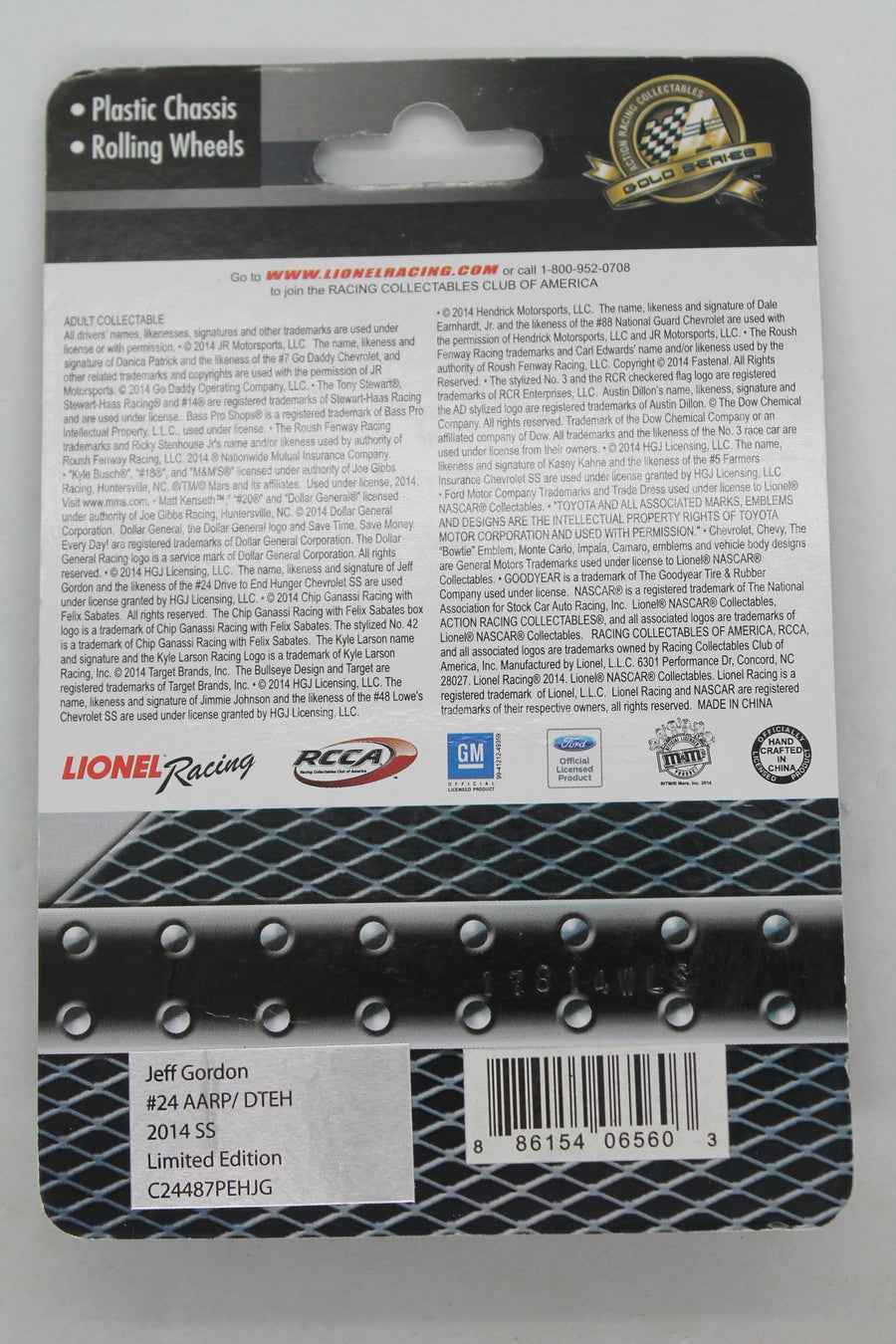 Jeff Gordon #24 AARP/DTEH 1/87 Diecast