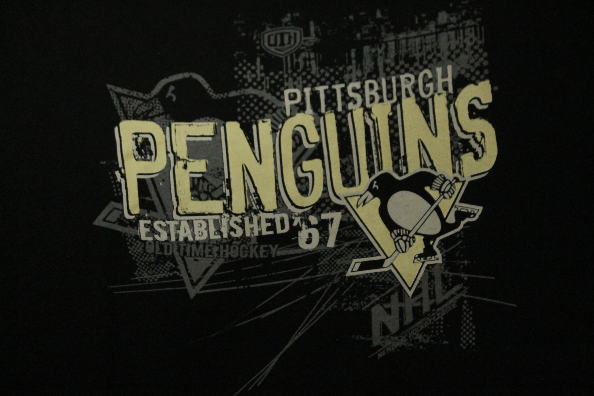 NHL Pittsburgh Penguins Youth Old Time Hockey Rush Tee (Sale) - Youth Large