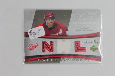 Henrik Zetterberg 2006-07 Upper Deck Sweet Shot - Sweet Stitches Jersey Card #063/200