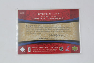 Steve Shutt 2006-07 Upper Deck Sweet Shot - Sweet Stitches Jersey Card #34/50