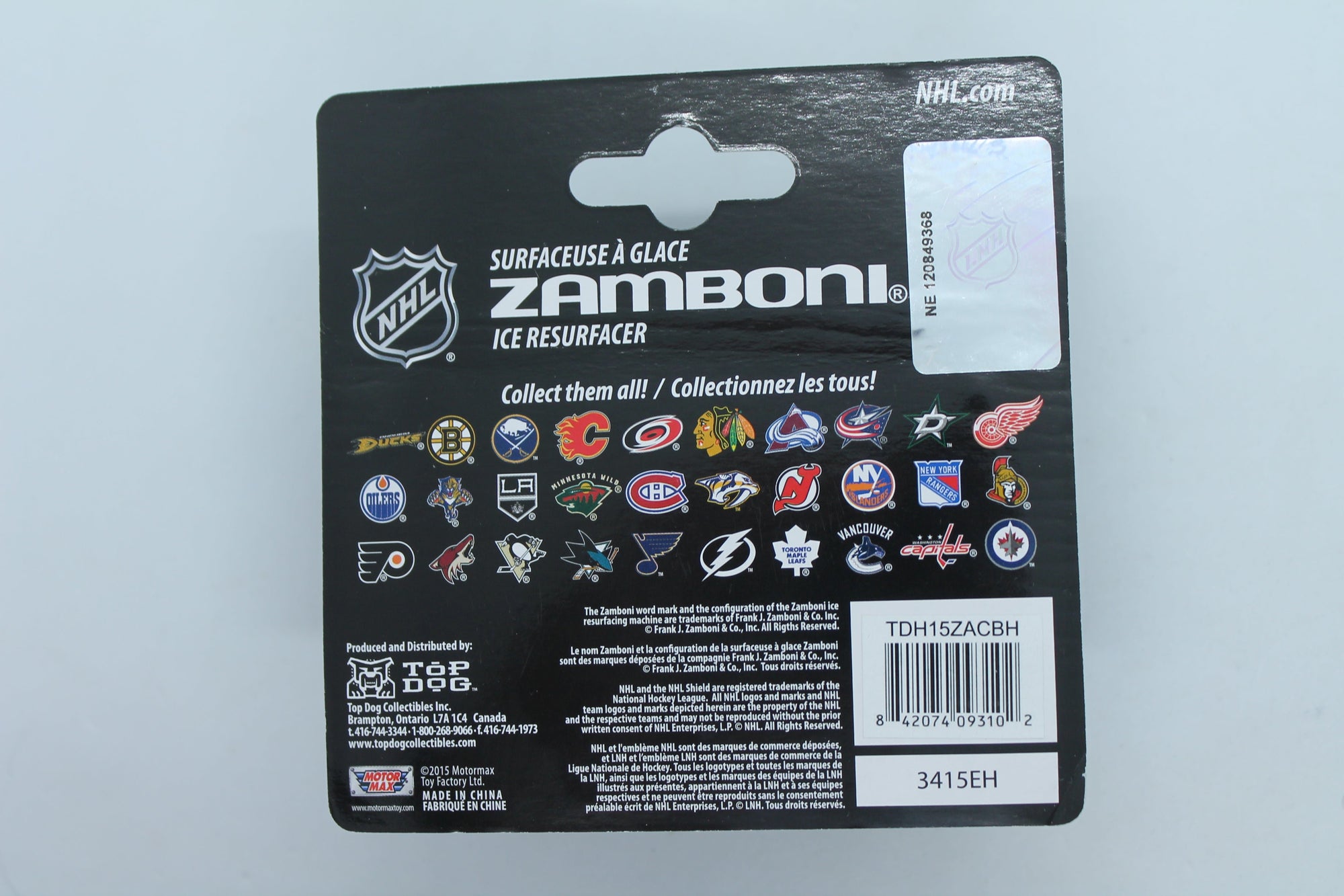 NHL Chicago Blackhawks 1:64 Zamboni -Top Dog