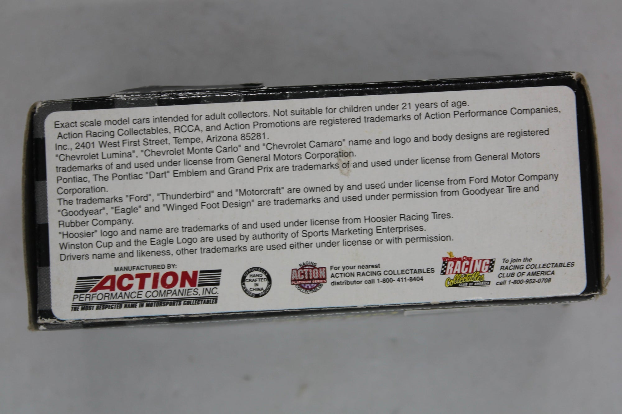 Ward Burton #22 MBNA America Grand Prix 1of 10,000 Racing Collectables - 1/64th scale