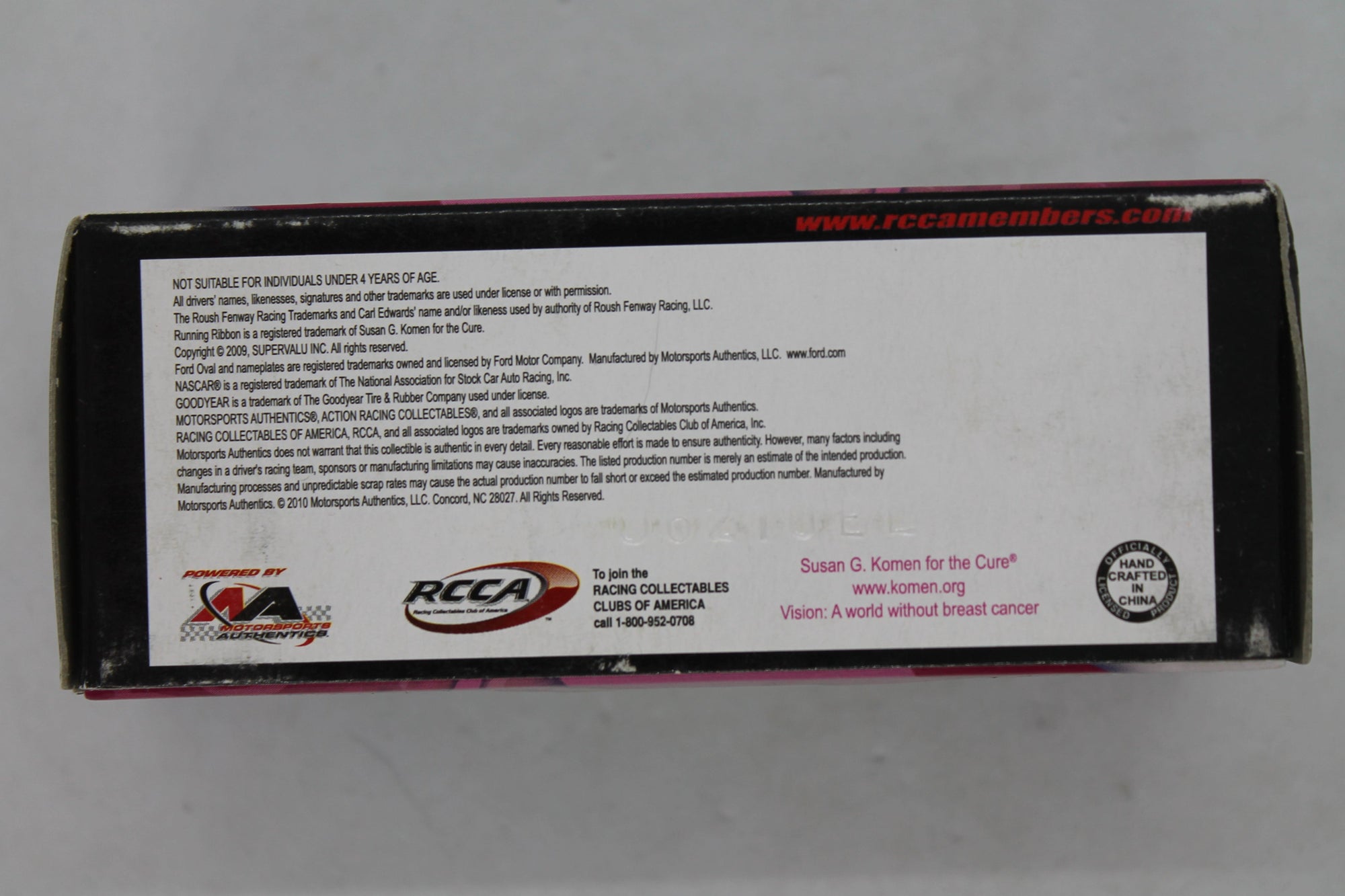 2009 Carl Edwards #60 Save-A-Lot/Susan G Komen Fusion 1/64 Diecast