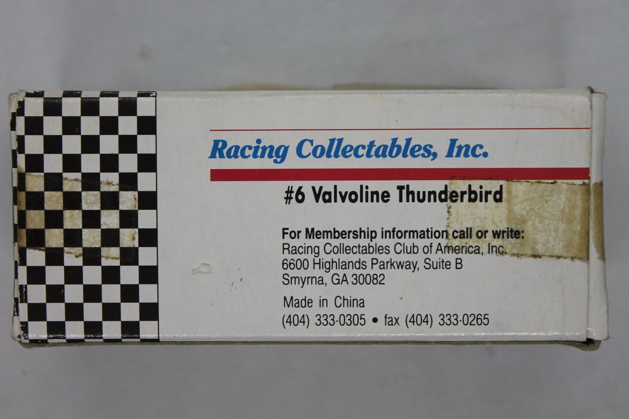 1991 Racing Collectables #6 Valvoline Thunderbird  - 1/64th scale