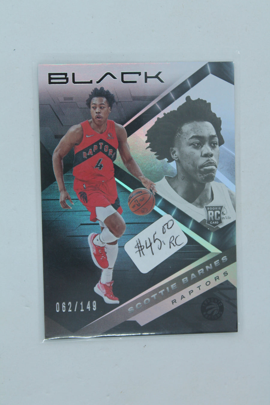 Scottie Barnes 2021-22 Panini Black Rookie Card #062/149