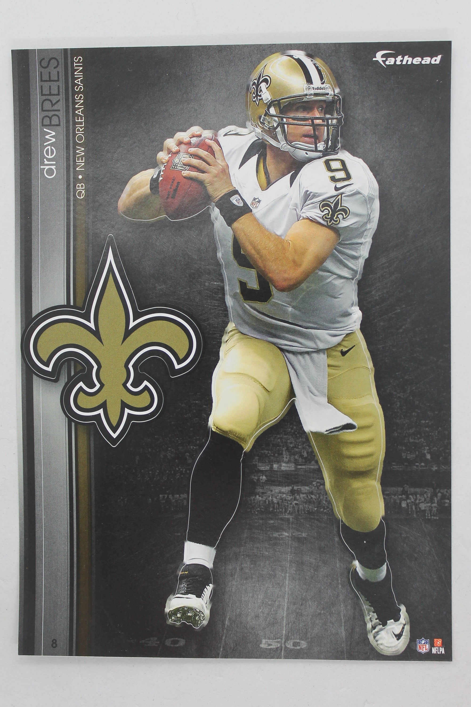 NFL New Orlean Saints Drew Brees 2013 Fathead Tradeables (5 inches x 7 inches)