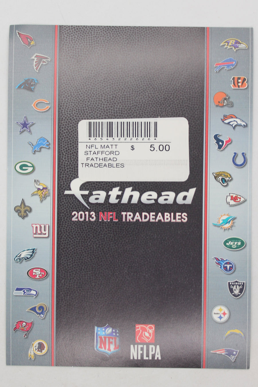 NFL Detroit Lions Matthew Stafford 2013 Fathead Tradeables (5 inches x 7 inches)