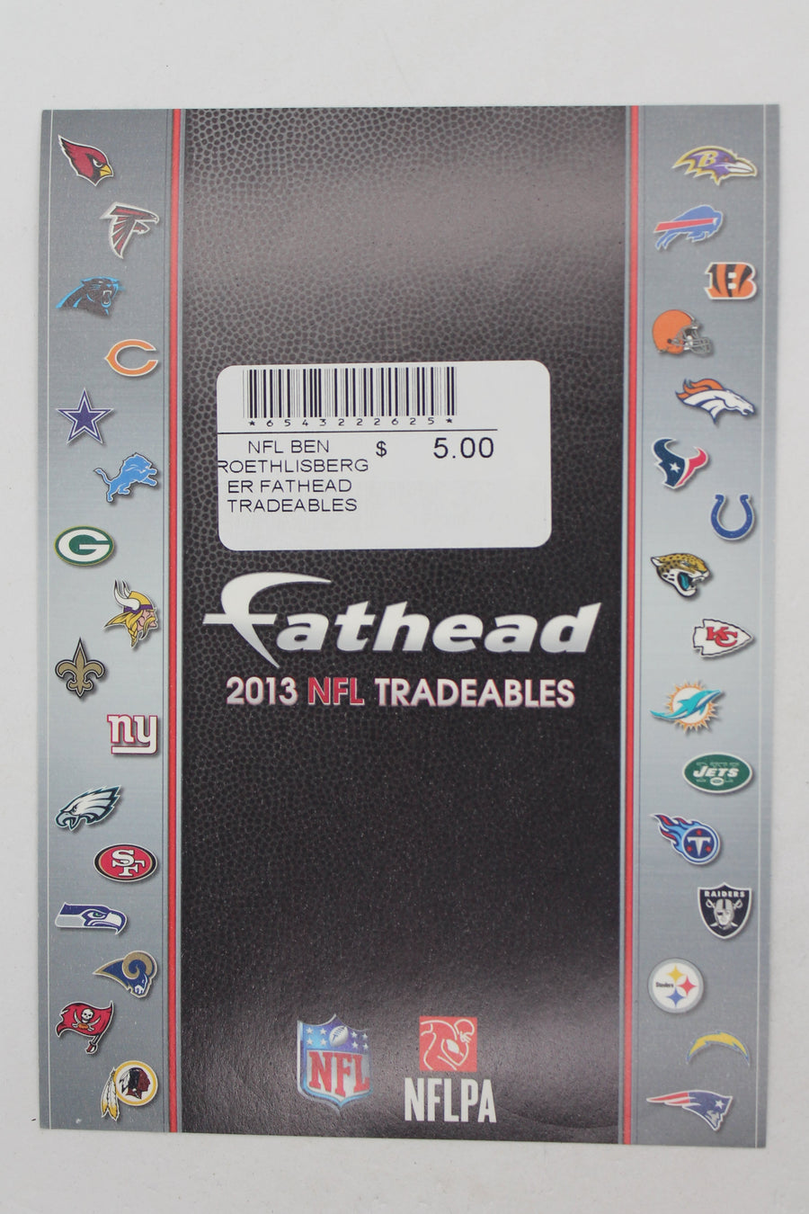 NFL Pittsburgh Steelers Ben Roethlisberger 2013 Fathead Tradeables (5 inches x 7 inches)