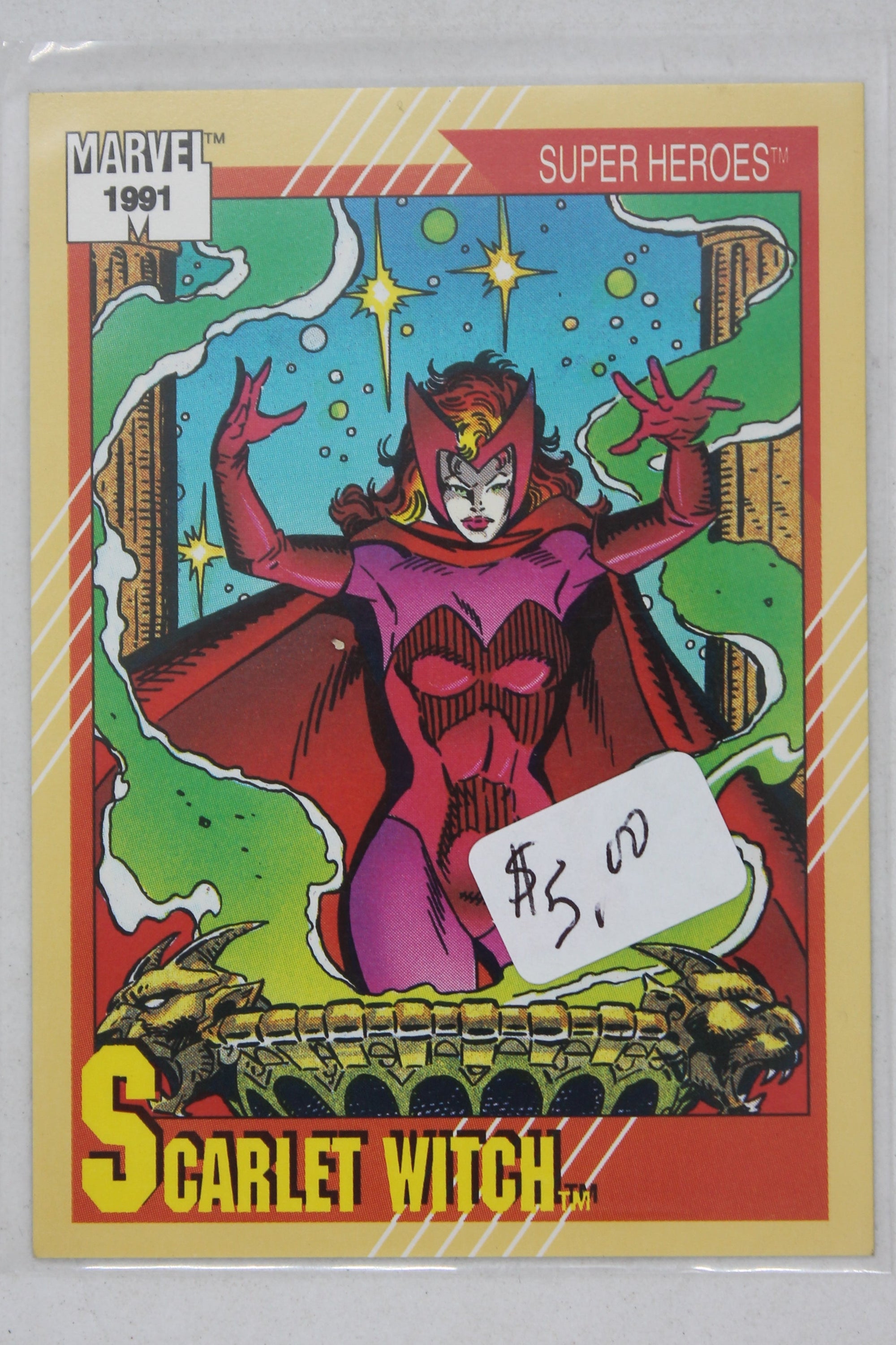 Scarlet Witch 1991 Marvel Universe Series 2 (Impel) BASE Trading Card #26