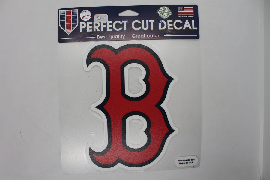 MLB Boston Red Sox Perfect Cut Car Decal (8x8) "B"