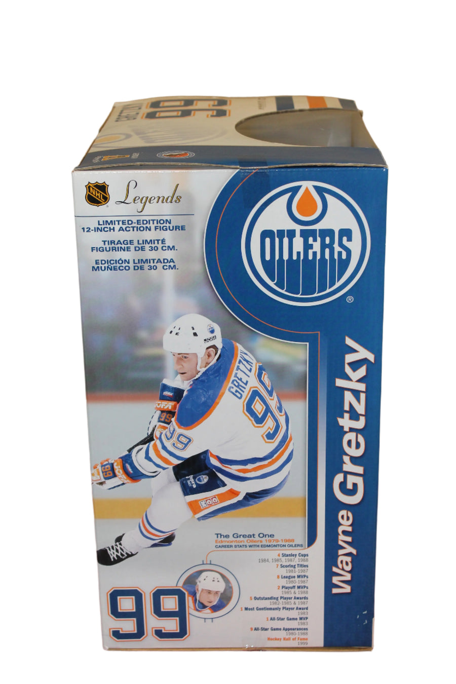 WAYNE GRETZKY MCFARLANE LEGENDS 12" EDMONTON OILERS ACTION FIGURE