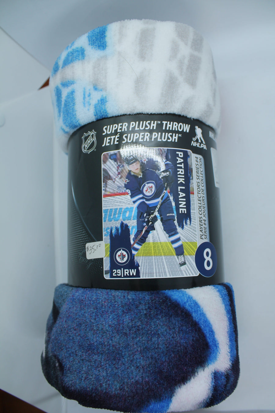 NHL Winnipeg Jets Patrik Laine Super Plush Throw (Blanket)  46" x 60" SALE