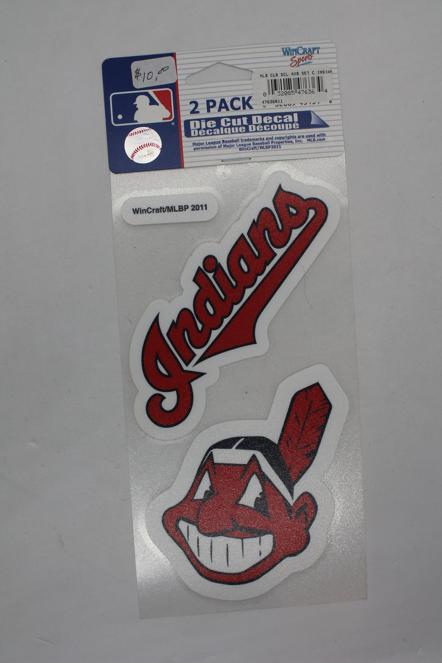 MLB Cleveland Indians Perfect Cut Car Decal (2 Pack)