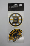 NHL Boston Bruins Perfect Cut Car Decal (2 Pack)